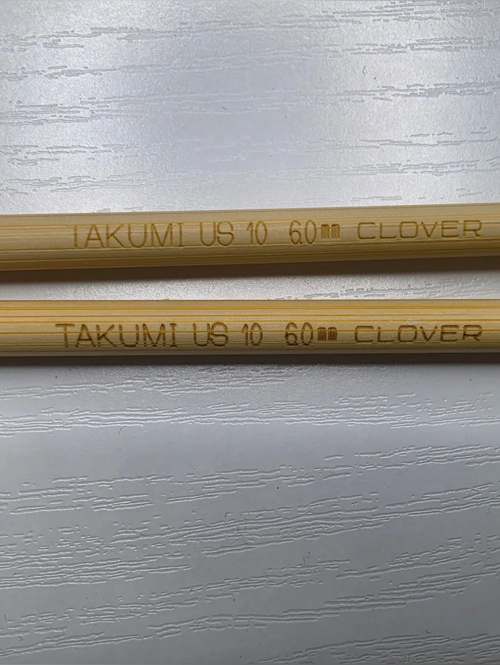 Love Bamboo Knitting Needles - Natural Beige Pair